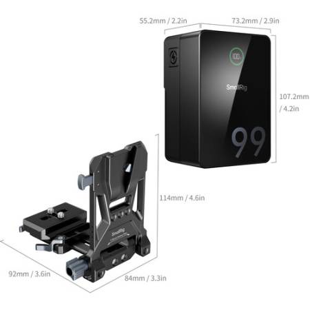 SmallRig 5046 - zestaw, wymiary
